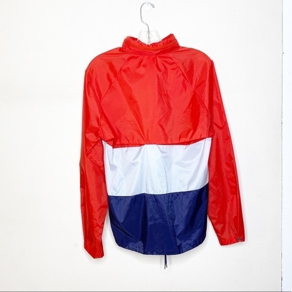 Vintage Adidas Rain Windbreaker Jacket Patriotic - Picture 2 of 9